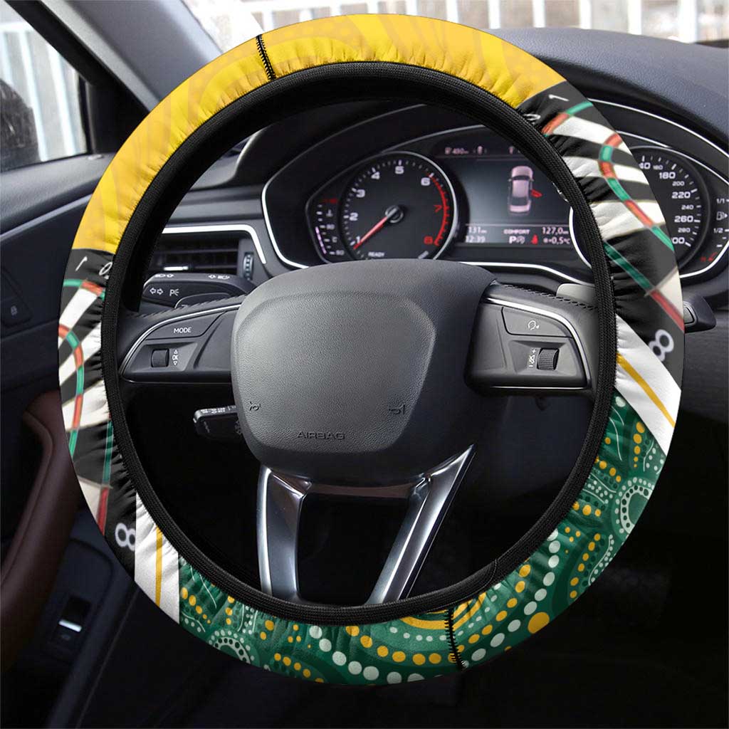 Australia Darts Steering Wheel Cover Aboriginal Special