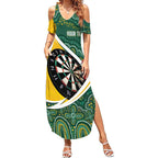 Australia Darts Personalized Summer Maxi Dress Aboriginal Special