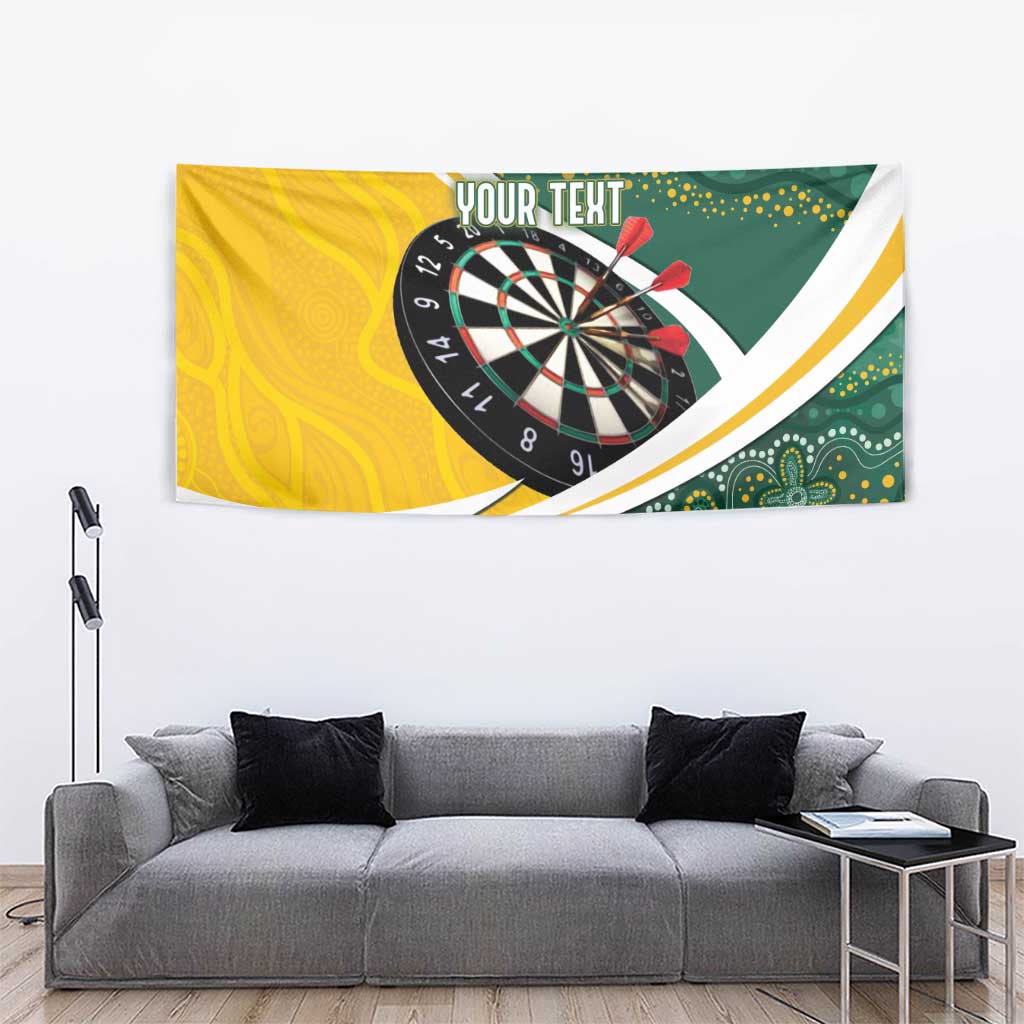 Australia Darts Personalized Tapestry Aboriginal Special