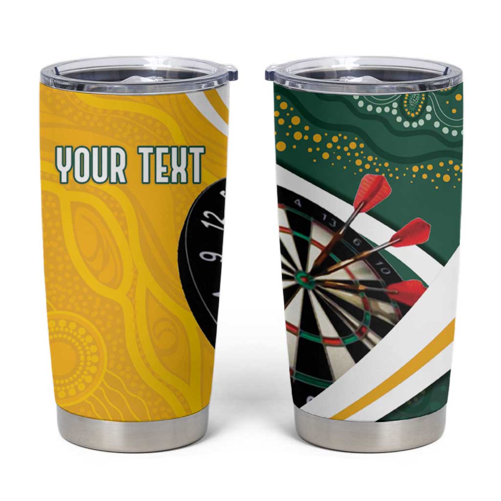 Australia Darts Personalized Tumbler Cup Aboriginal Special