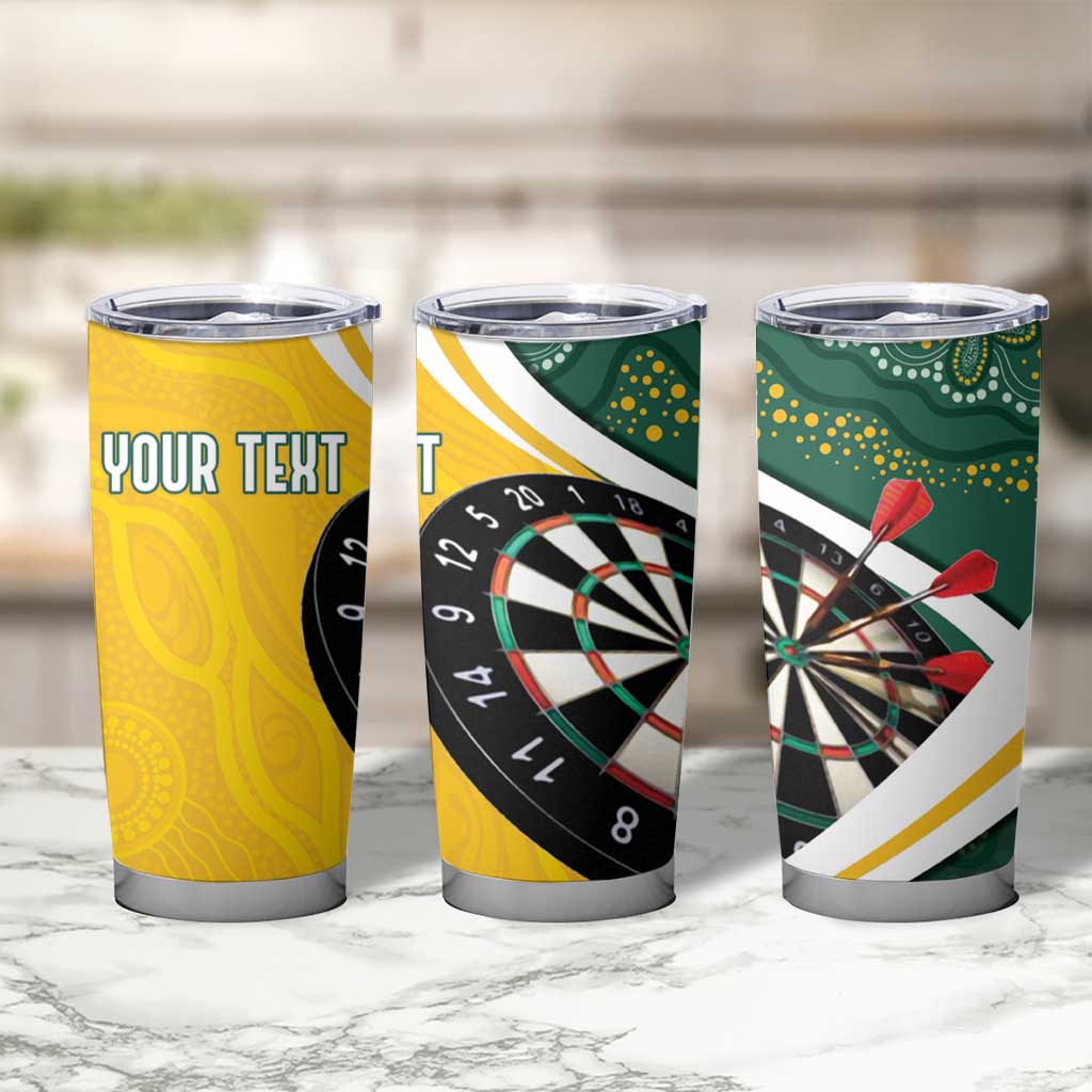 Australia Darts Personalized Tumbler Cup Aboriginal Special