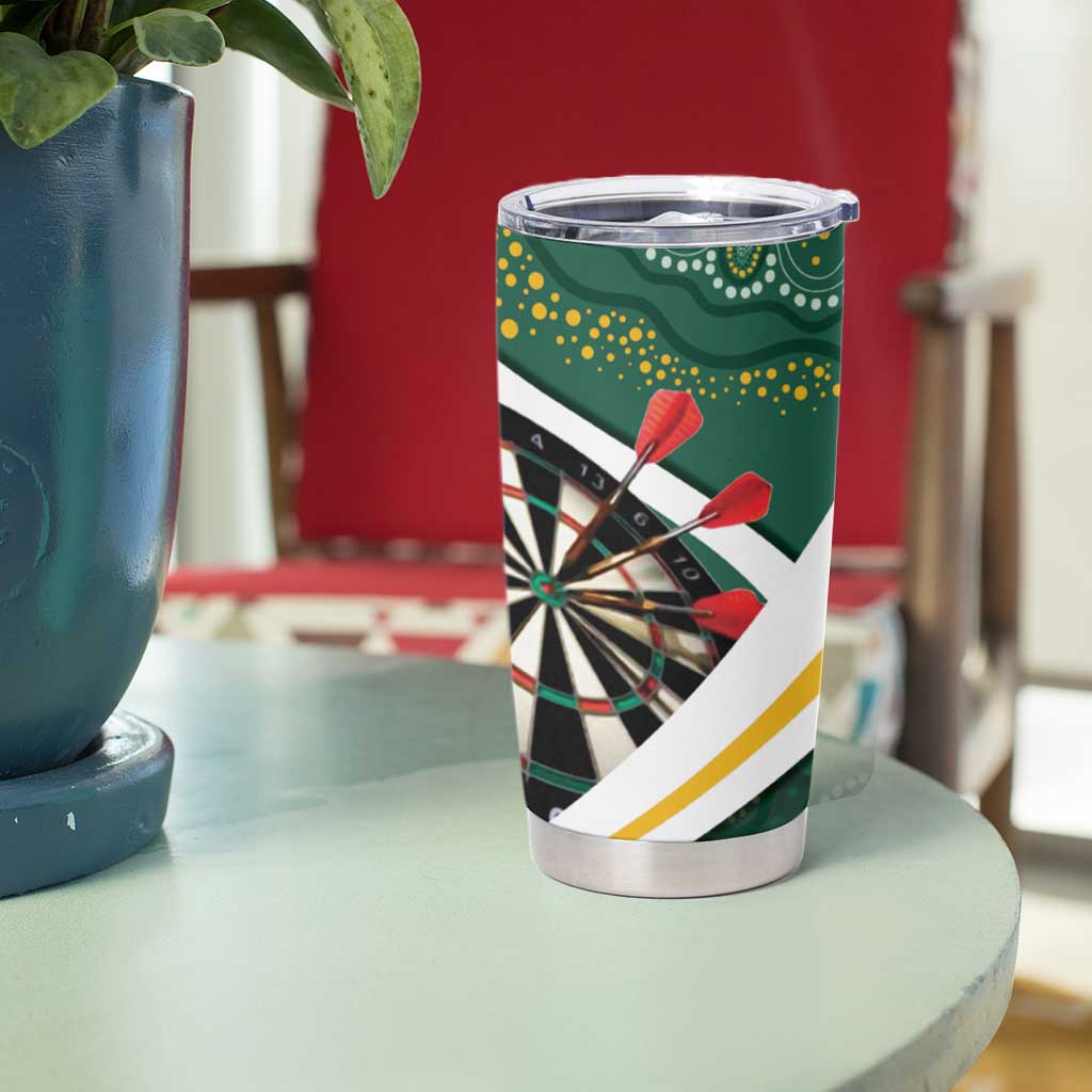 Australia Darts Personalized Tumbler Cup Aboriginal Special