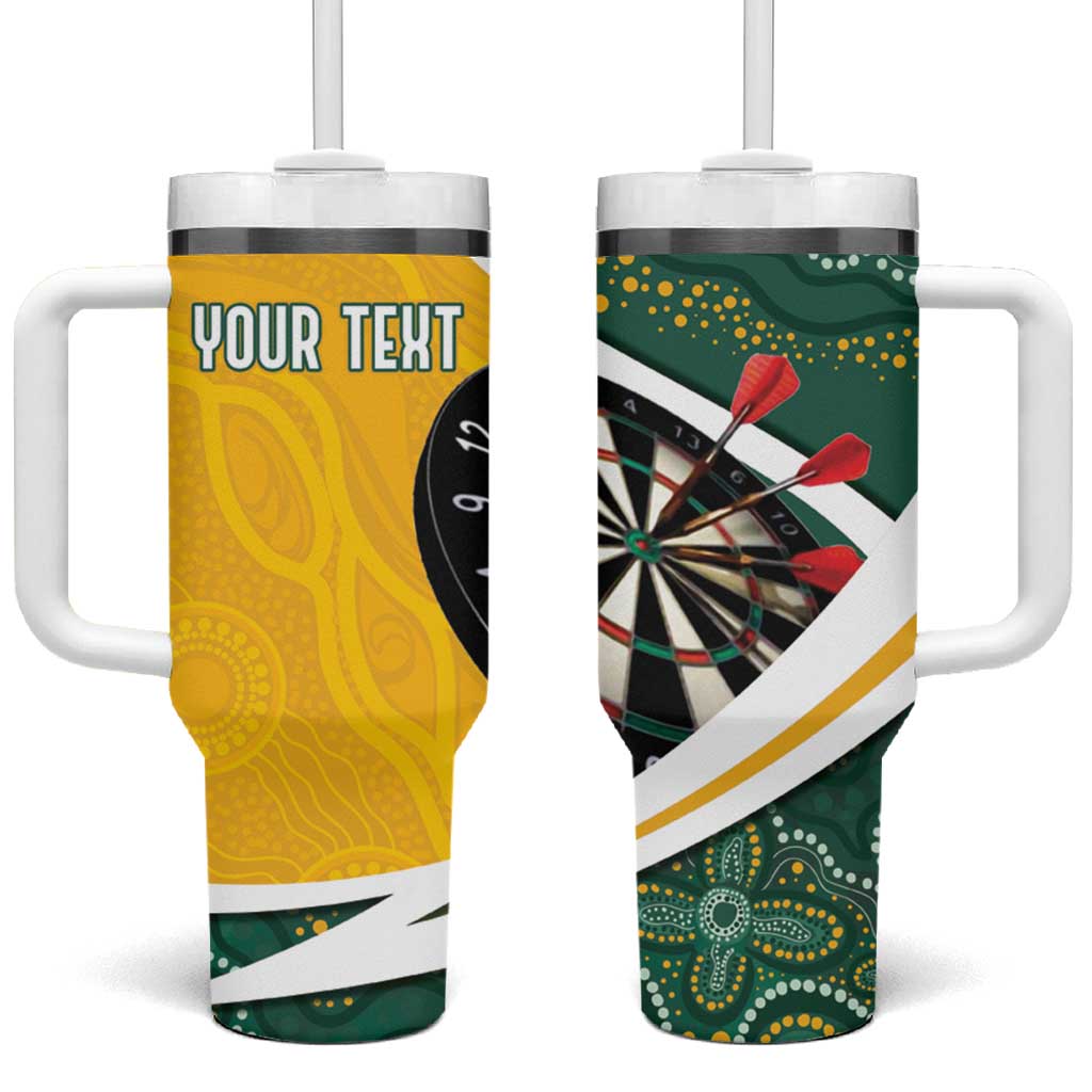 Australia Darts Personalized Tumbler With Handle Aboriginal Special