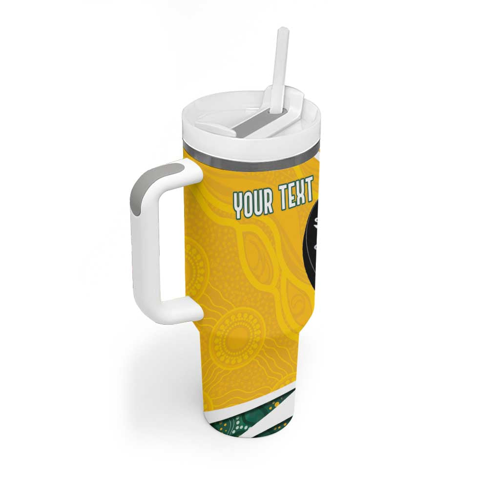 Australia Darts Personalized Tumbler With Handle Aboriginal Special
