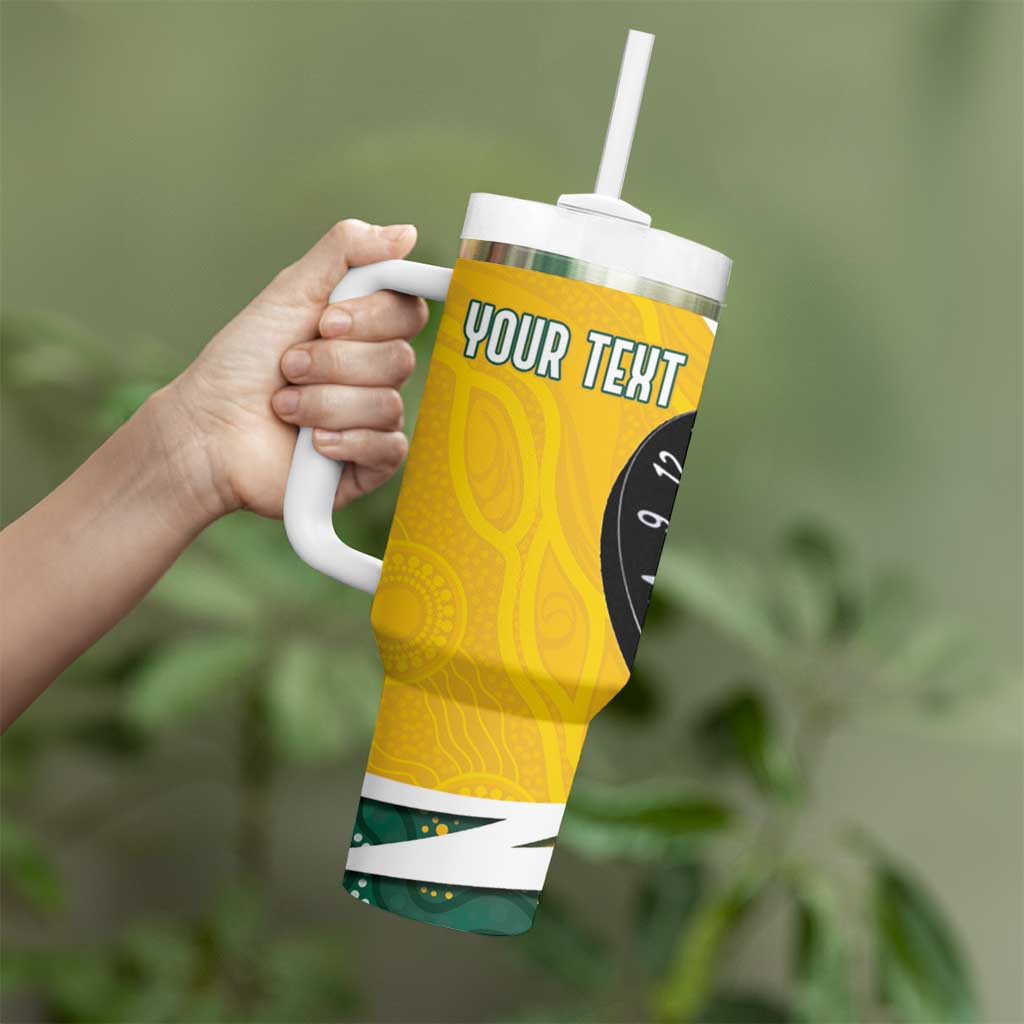 Australia Darts Personalized Tumbler With Handle Aboriginal Special