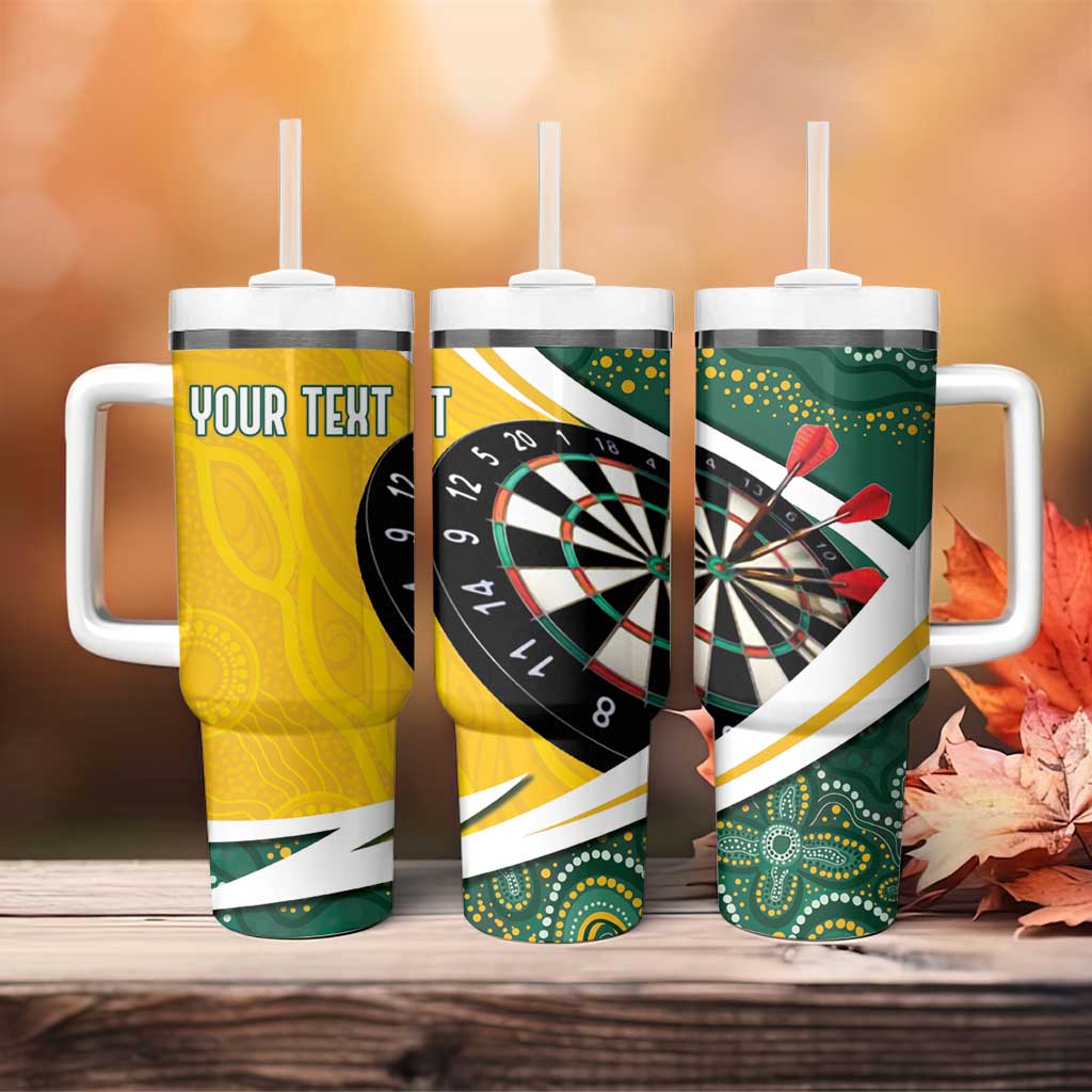 Australia Darts Personalized Tumbler With Handle Aboriginal Special