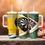 Australia Darts Personalized Tumbler With Handle Aboriginal Special
