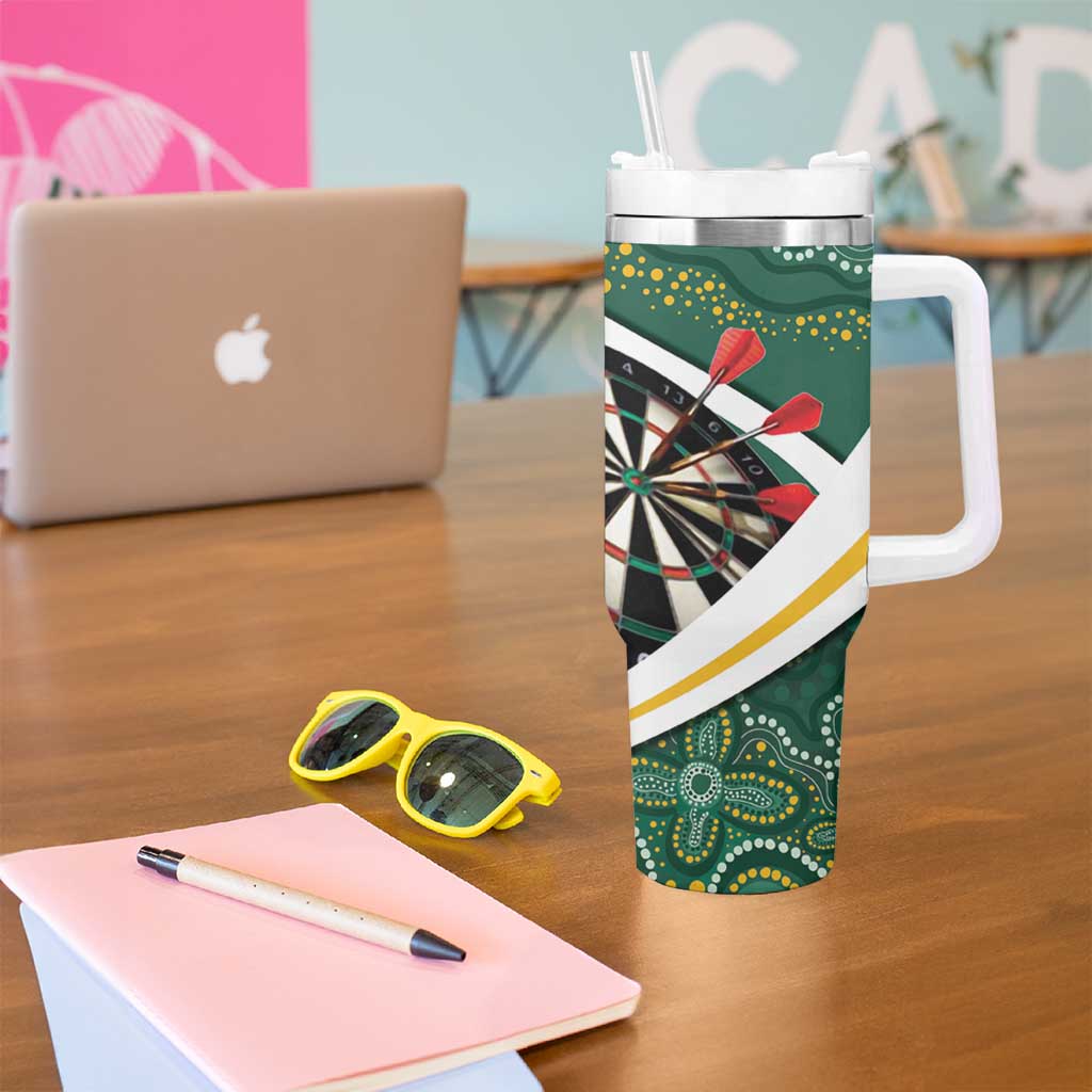 Australia Darts Personalized Tumbler With Handle Aboriginal Special