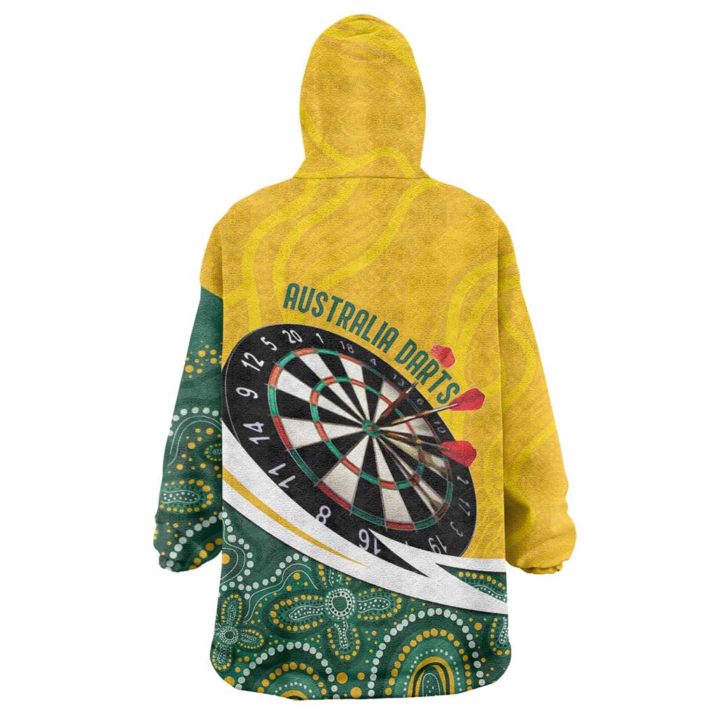 Australia Darts Personalized Wearable Blanket Hoodie Aboriginal Special