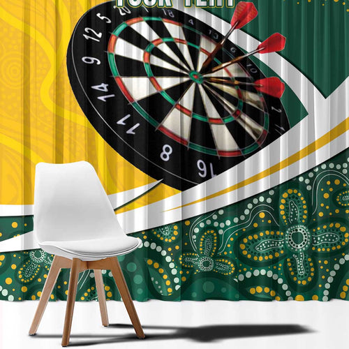 Australia Darts Personalized Window Curtain Aboriginal Special