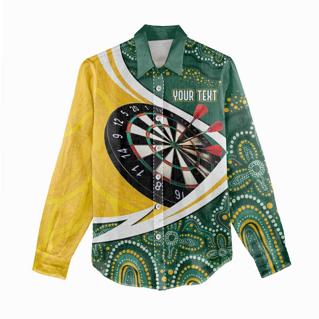 Australia Darts Personalized Women Casual Shirt Aboriginal Special