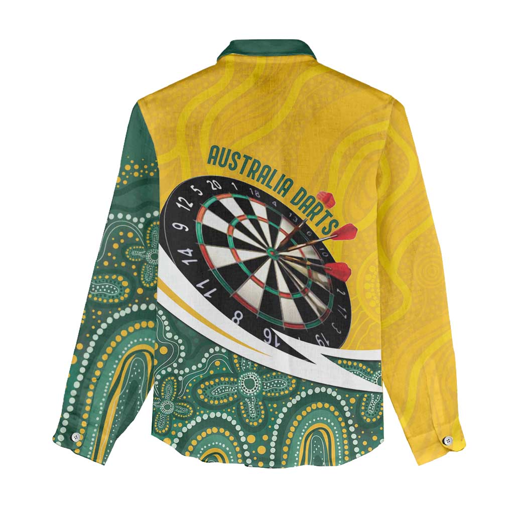 Australia Darts Personalized Women Casual Shirt Aboriginal Special