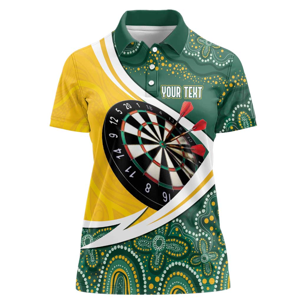 Australia Darts Personalized Women Polo Shirt Aboriginal Special
