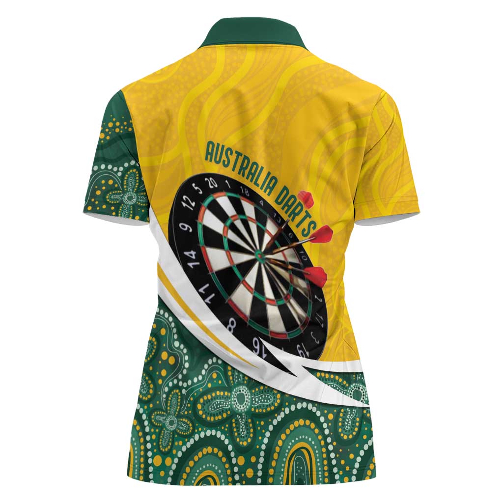 Australia Darts Personalized Women Polo Shirt Aboriginal Special