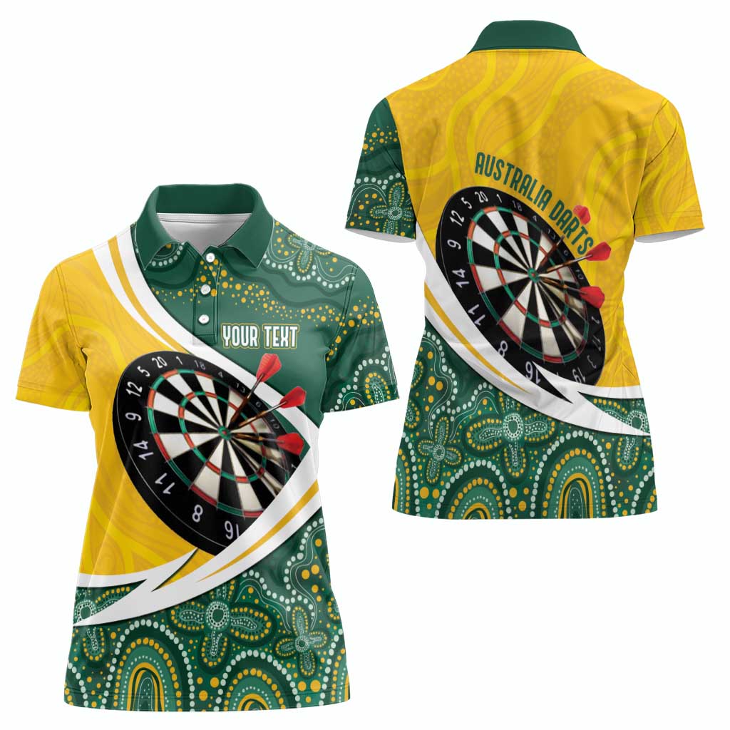Australia Darts Personalized Women Polo Shirt Aboriginal Special