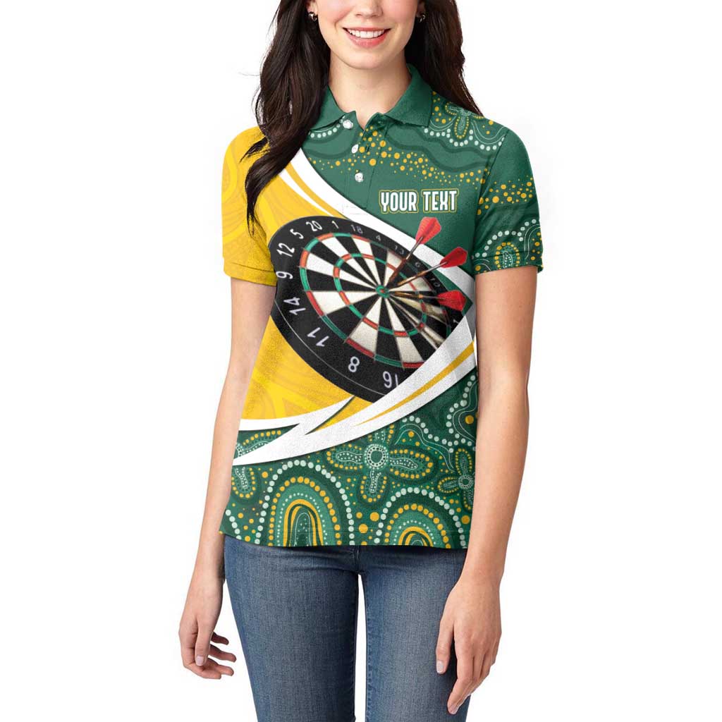 Australia Darts Personalized Women Polo Shirt Aboriginal Special