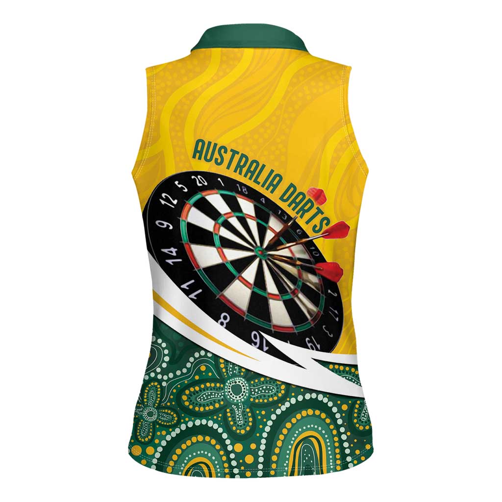 Australia Darts Personalized Women Sleeveless Polo Shirt Aboriginal Special