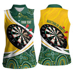 Australia Darts Personalized Women Sleeveless Polo Shirt Aboriginal Special