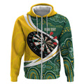 Australia Darts Personalized Zip Hoodie Aboriginal Special