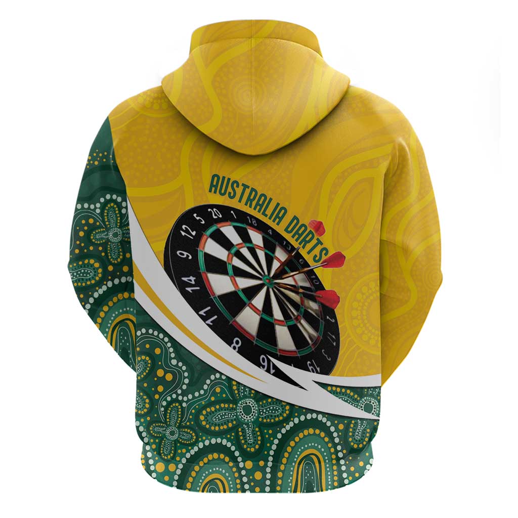 Australia Darts Personalized Zip Hoodie Aboriginal Special