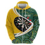 Australia Darts Personalized Zip Hoodie Aboriginal Special