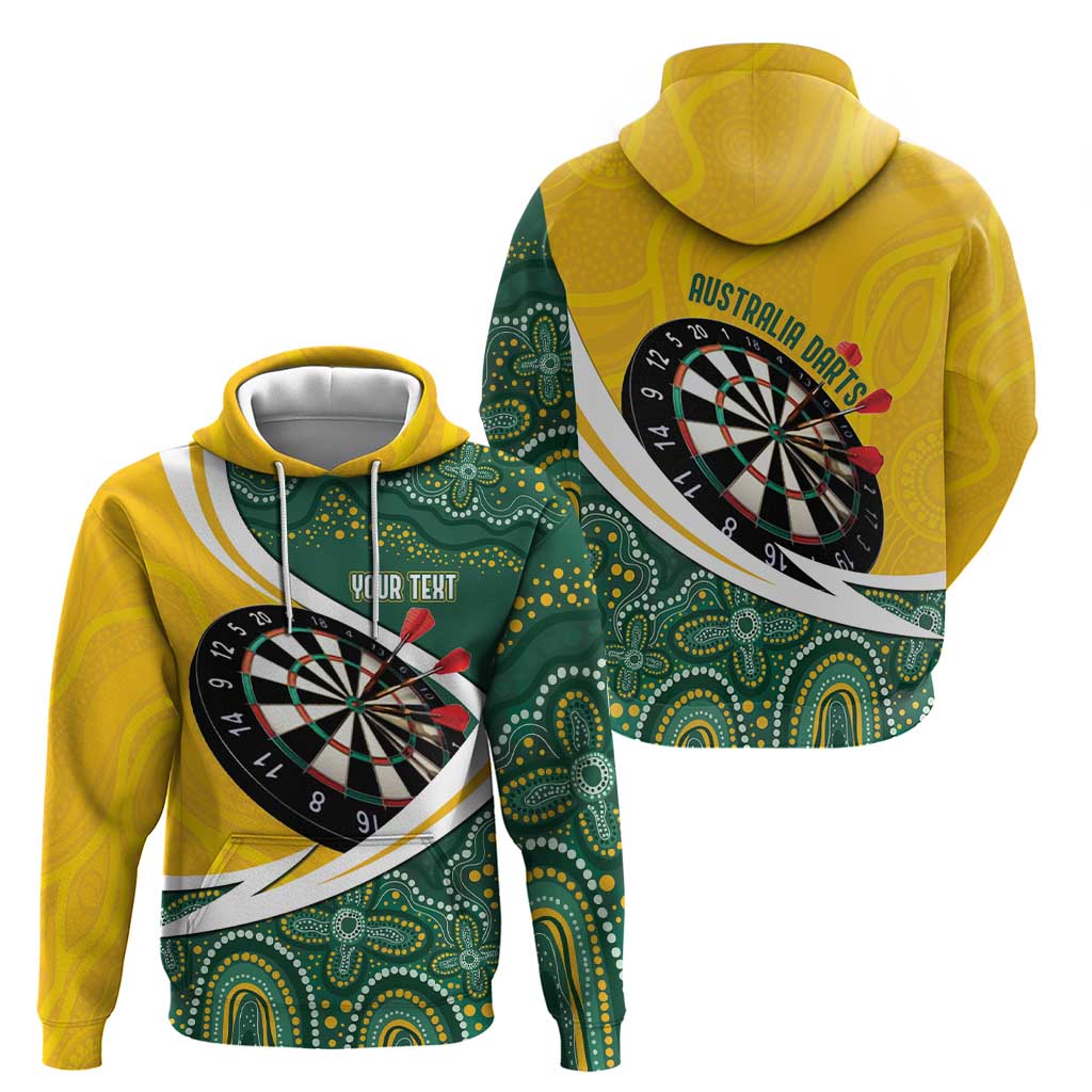 Australia Darts Personalized Zip Hoodie Aboriginal Special