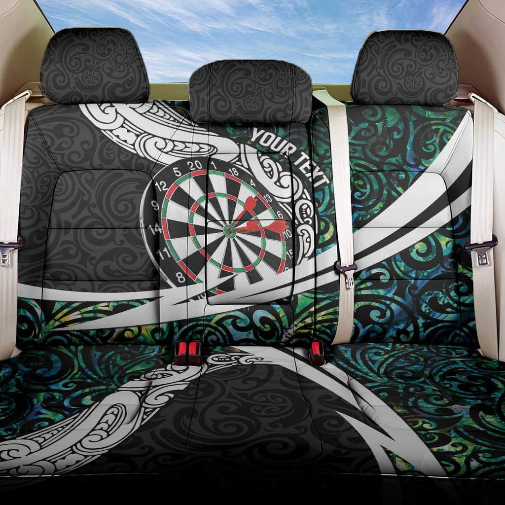 Personalized NZ Darts Back Car Seat Cover Paua Shell Maori Koru Whakairo - Aussie Hoodie