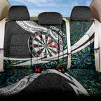Personalized NZ Darts Back Car Seat Cover Paua Shell Maori Koru Whakairo - Aussie Hoodie