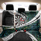 Personalized NZ Darts Back Car Seat Cover Paua Shell Maori Koru Whakairo - Aussie Hoodie