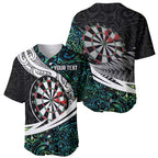 Personalized NZ Darts Baseball Jersey Paua Shell Maori Koru Whakairo - Aussie Hoodie