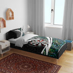 Personalized NZ Darts Bedding Set Paua Shell Maori Koru Whakairo - Aussie Hoodie