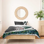 Personalized NZ Darts Bedding Set Paua Shell Maori Koru Whakairo - Aussie Hoodie