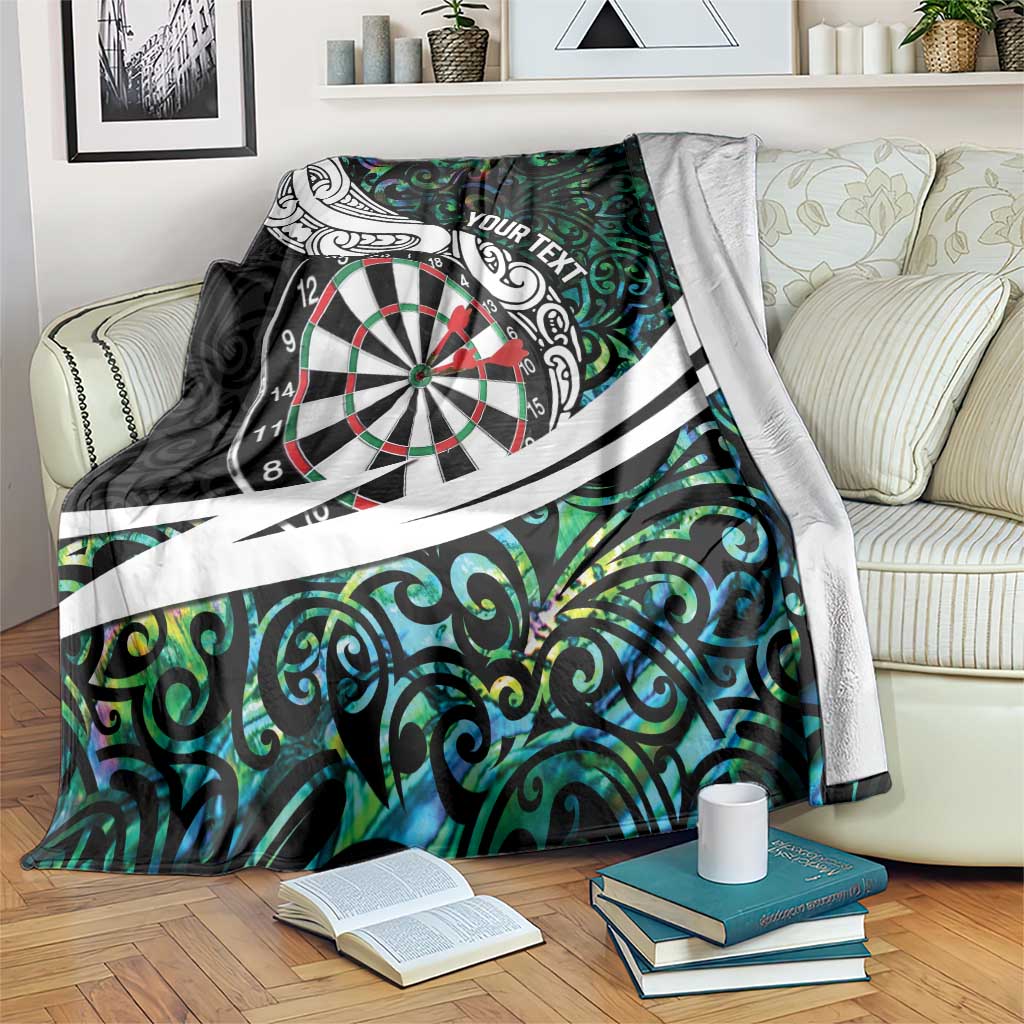 Personalized NZ Darts Blanket Paua Shell Maori Koru Whakairo - Aussie Hoodie