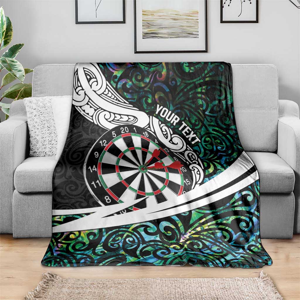 Personalized NZ Darts Blanket Paua Shell Maori Koru Whakairo - Aussie Hoodie