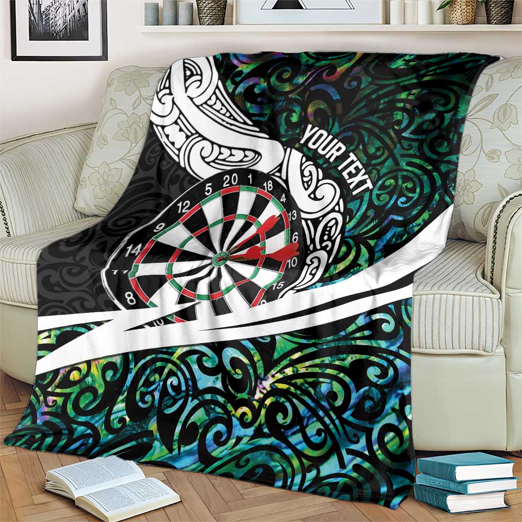 Personalized NZ Darts Blanket Paua Shell Maori Koru Whakairo - Aussie Hoodie