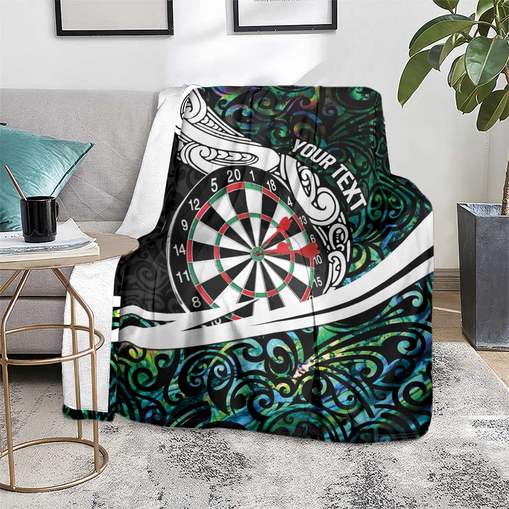 Personalized NZ Darts Blanket Paua Shell Maori Koru Whakairo - Aussie Hoodie