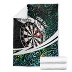 Personalized NZ Darts Blanket Paua Shell Maori Koru Whakairo - Aussie Hoodie