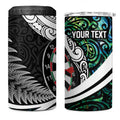 Personalized NZ Darts 4 in 1 Can Cooler Tumbler Paua Shell Maori Koru Whakairo - Aussie Hoodie