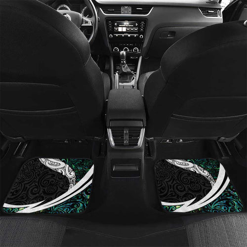 Personalized NZ Darts Car Mats Paua Shell Maori Koru Whakairo - Aussie Hoodie