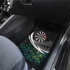 Personalized NZ Darts Car Mats Paua Shell Maori Koru Whakairo - Aussie Hoodie