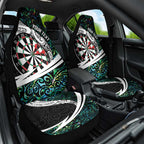 Personalized NZ Darts Car Seat Cover Paua Shell Maori Koru Whakairo - Aussie Hoodie