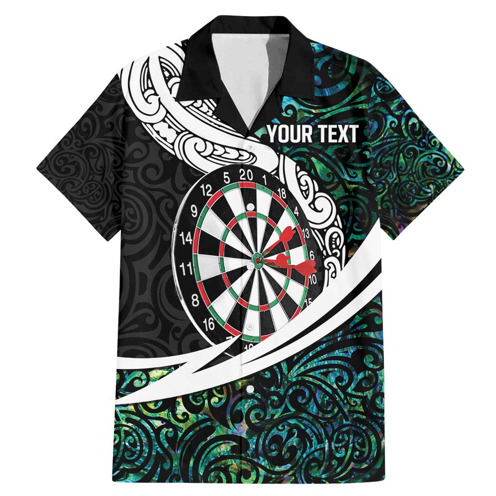 Personalized NZ Darts Family Matching Mermaid Dress and Hawaiian Shirt Paua Shell Maori Koru Whakairo - Aussie Hoodie