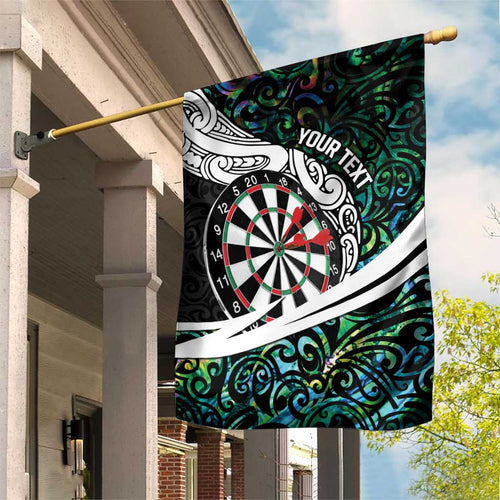 Personalized NZ Darts Garden Flag Paua Shell Maori Koru Whakairo - Aussie Hoodie