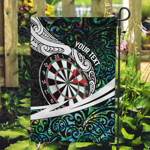Personalized NZ Darts Garden Flag Paua Shell Maori Koru Whakairo - Aussie Hoodie