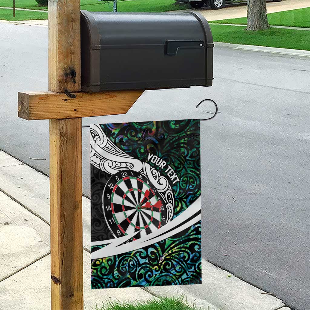 Personalized NZ Darts Garden Flag Paua Shell Maori Koru Whakairo - Aussie Hoodie