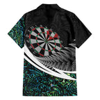Personalized NZ Darts Hawaiian Shirt Paua Shell Maori Koru Whakairo - Aussie Hoodie
