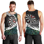 Personalized NZ Darts Men Tank Top Paua Shell Maori Koru Whakairo - Aussie Hoodie