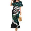 Personalized NZ Darts Mermaid Dress Paua Shell Maori Koru Whakairo - Aussie Hoodie