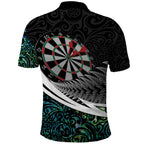 Personalized NZ Darts Polo Shirt Paua Shell Maori Koru Whakairo - Aussie Hoodie