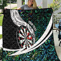 Personalized NZ Darts Quilt Paua Shell Maori Koru Whakairo - Aussie Hoodie